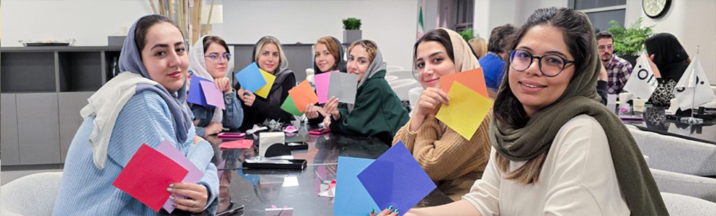 جلسه چهارم تیم تایم - لذت تا کردن کاغذ